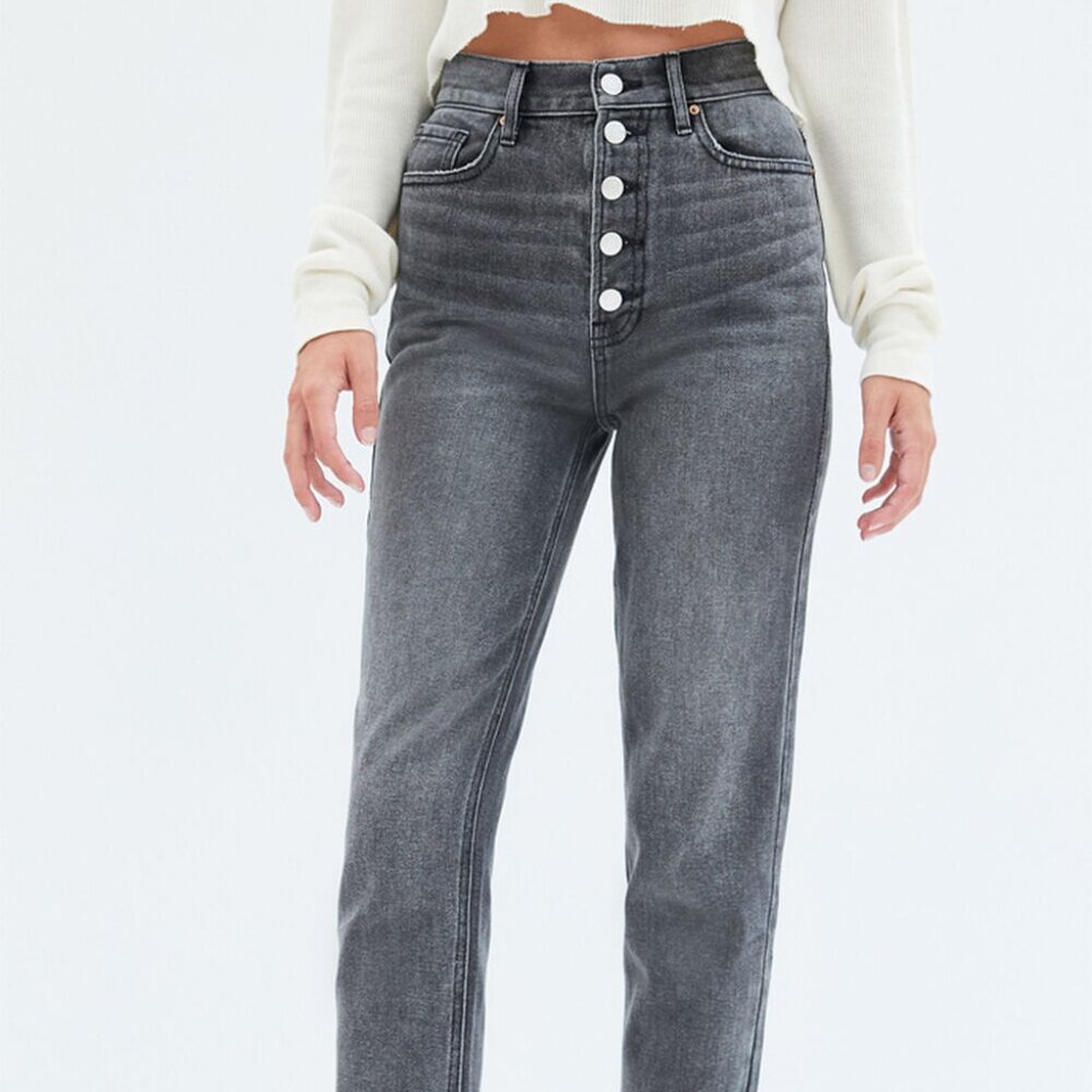 PacSun Gray Ultra High Waisted Slim Fit‎ Jeans Size 24